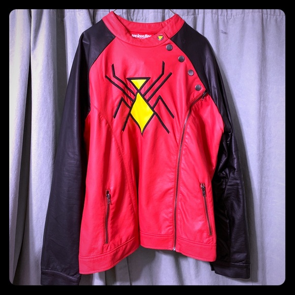 Marvel Jackets & Blazers - We Love Fine/Marvel Spider-Woman moto jacket, 3XL Marvel Jackets & Blazers - We Love Fine/Marvel Spider-Woman moto jacket, 3XL